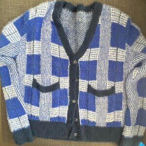 Vintage Blue and White Sweater